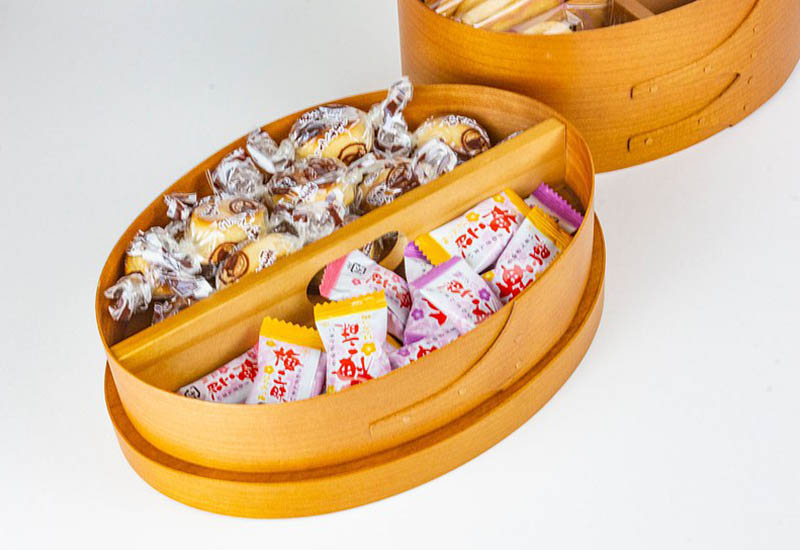 手手 超薄曲木工藝 喜氣糖果盒